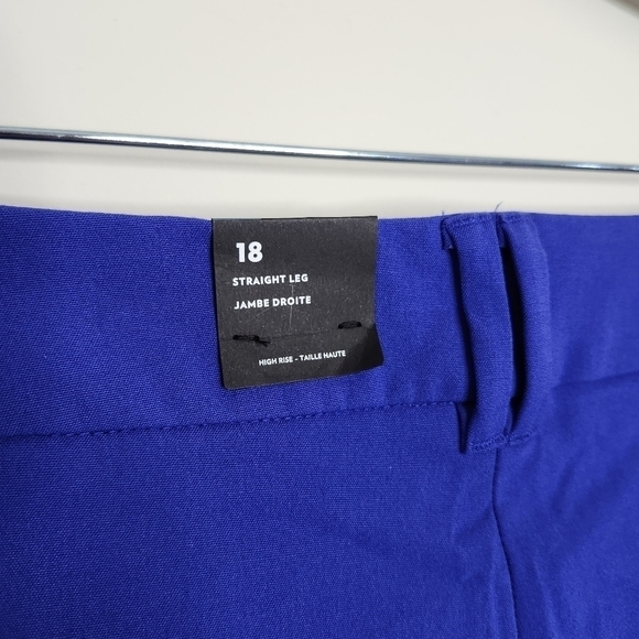 NWT REITMANS Cobalt Blue Straight Leg High Rise Trousers - Picture 5 of 7